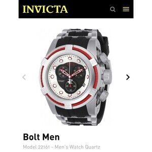 Invicta Reserve Bolt Zeus Swiss Quartz Model 22161 Wristwatch Luxury Sport